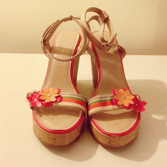 Colin Stuart Shoes - Colin Stuart Daisy Cork Wedge Sandals